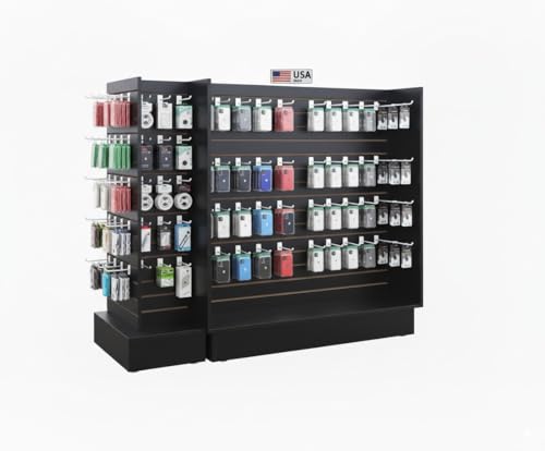 H Unit Slatwall Gondola Display (Black)