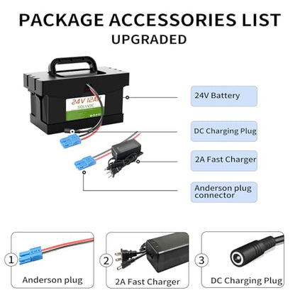 24V 12Ah Battery Replacement for Ride On Cars (24V12Ah)
