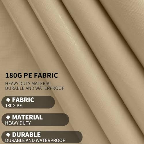 12 x 20 FT Carport Replacement Cover (12'x20' / Beige)