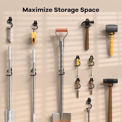 6 Pack Metal Garage Hooks (S Hook / Orange S Hook)