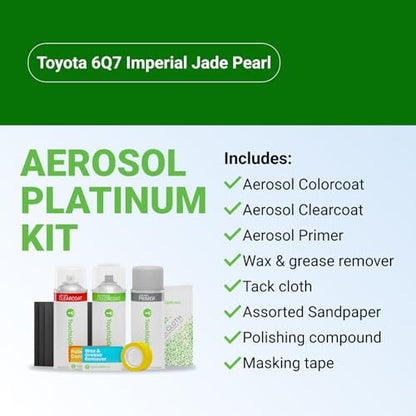 Car Paint Touch Up Spray Kit (Aerosol Spray - Platinum Kit / Imperial Jade Pearl)