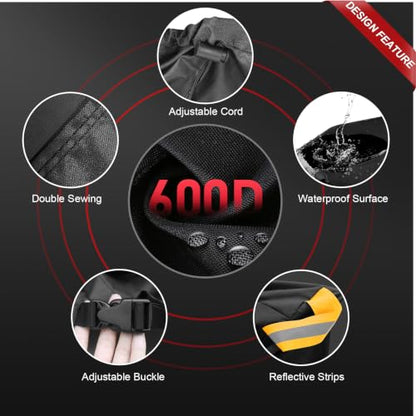 Comnova ATV Cover for 4 Wheelers (Black - Basic / 101 Inch)