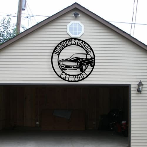 Papa's Custom Workshop & Garage Metal Sign for Dad's Birthday (Design 9)