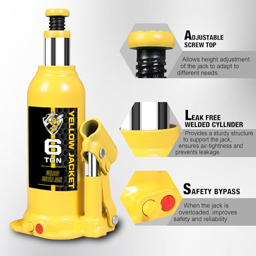 6 Ton Muti Directional Welded Bottle Jack (yellow / 6 ton muti-directional)