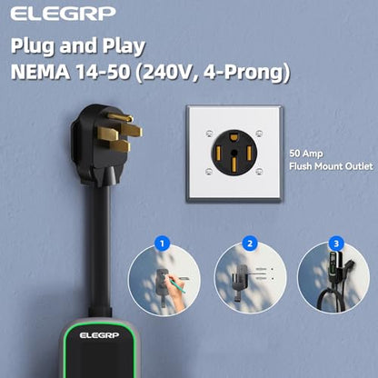 Level 2 EV Charger 40Amp (40A 25FT)