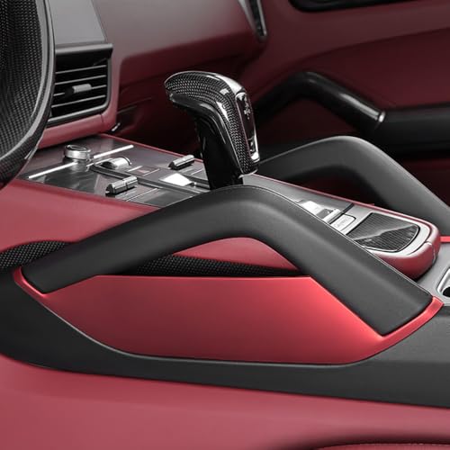 Center Console Armrest Side Storage Box for Porsche Cayenne (Red)