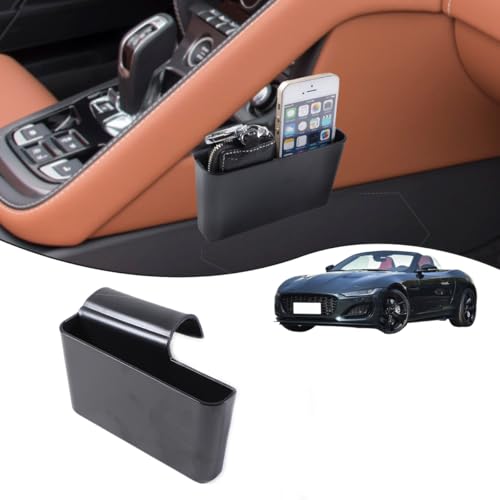 Car Gear Shift Storage Box Center Console Side Organizer Compatible with Jaguar F (Right)