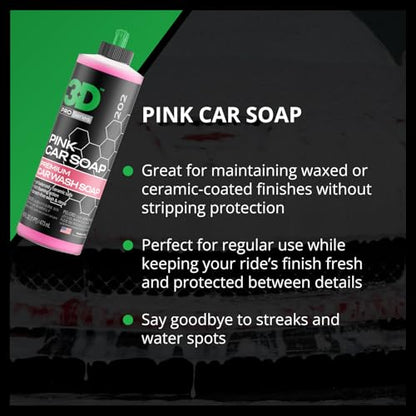 Pink Car Soap (16 Fl Oz (Pack of 1))