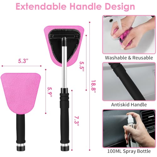 17pcs Car Cleaning Kit (Pink / 17PCS)