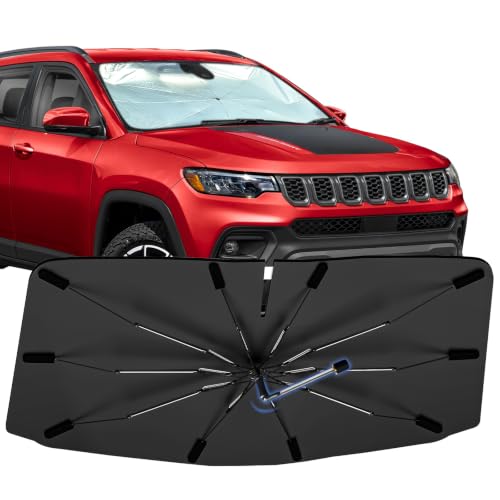 Windshield Sun Shade Umbrella for Jeep Compass 17 (Fit for Jeep Compass 2017- 2026)