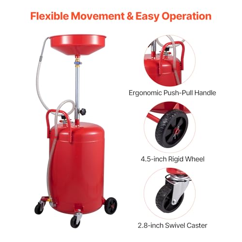 20 Gallon Waste Oil Drain Tank (15.7 x 15.2x 65 in)