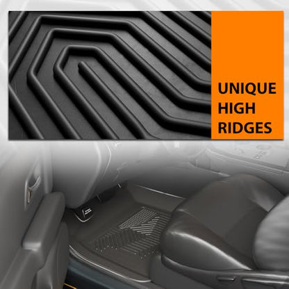 TPE Floor Mats Cargo Liner Fit Honda Pilot 2023 (23-25|Fit Honda Pilot|4PCS)