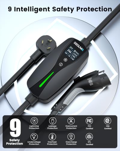 Level 2 EV Charger 24Amp 240V (NEMA 10-30 Plug(J1772))