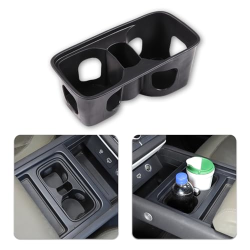 Black Center Console Cup Holder Compatible with Land Rover Defender 90 110 130 2020 (For Defender 2020-2021)