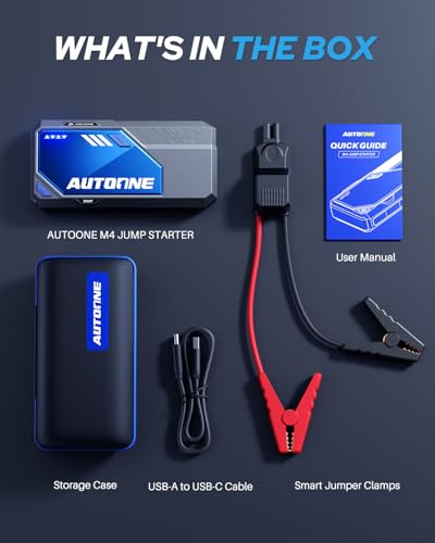 M4 Jump Starter 8000A Car Battery Jumper Starter Portable (8000A)