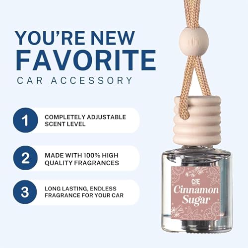 CANDECraftCo 2 Pack Hanging Car Air Freshener Diffuser for Essential Oils