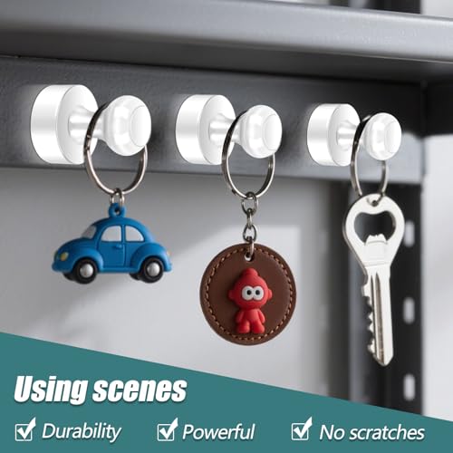 22 Pack Fridge Magnets Strong for Whiteboard (White_22p)