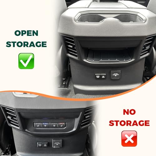 Rear Center Console Organizer for 2022 (2022-2026 Toyota Tundra)