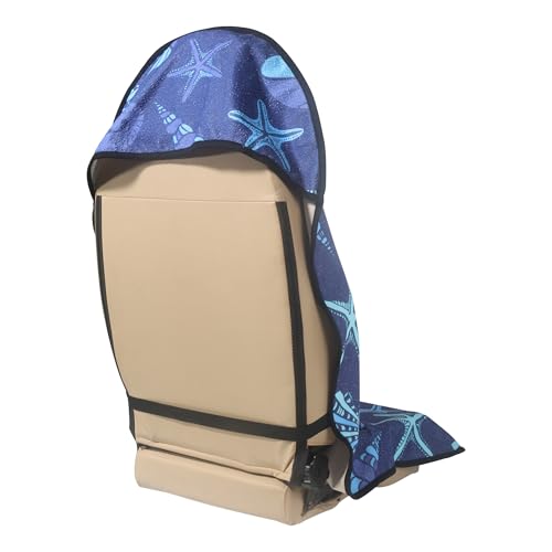 Car Seat Cover Protector Front Seats (1Pcs Front Seat Towel / Conch Shells Starfish)