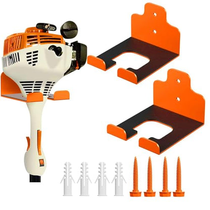 Garage Organizer Trimmer Rack (Orange 2 Packs)