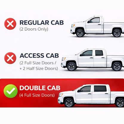 Rain Guards Window Visors for 2004 (2004-2006 Tundra Double Cab)