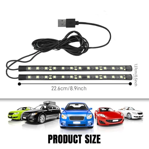 Car LED Strip Light (Ice Blue / USB)
