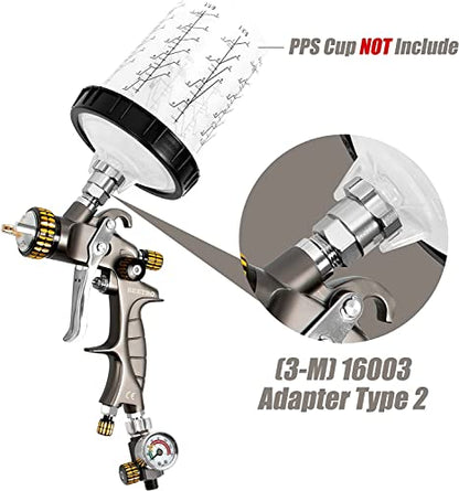 HVLP Air Spray Gun (1000ML 1.4/1.8mm Tips)