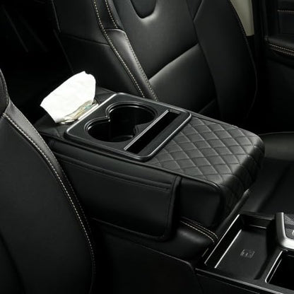5-in-1 Center Console Cover Fit for Kia Soul #005 Black (Fit for Kia Soul / #005 Black)