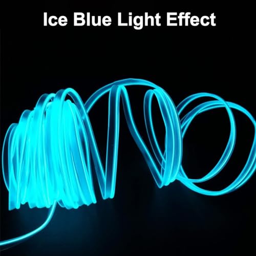 EL Wire Interior Car Lights (Ice Blue / 5M/16.5FT)