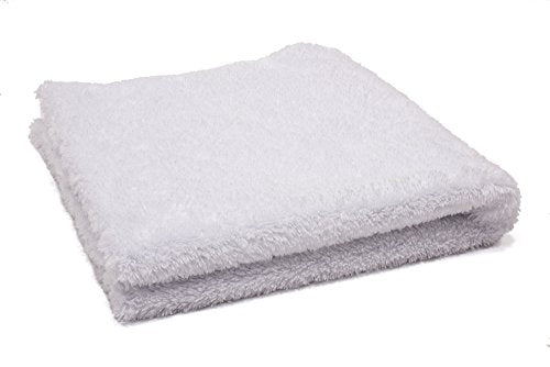 Korean Plush Premium Edgeless Microfiber Detailing Towels (White)