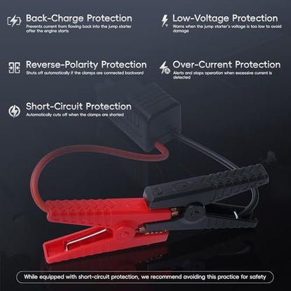 10AWG EC5 Smart Jump Starter Clamps (EC5-10A-LCD Screen)