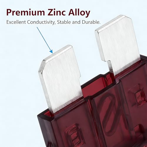 80Pcs) 40 Amp Standard Fuse, 40A Car Blade Fuses for Car/RV/Truck/SUV/Motorcycle/Boat (40A)