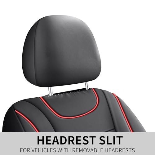 Front Car Seat Cover (N4 Black Red / Front Seat)