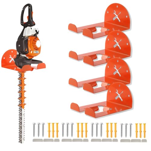 Upgraded Trimmer Rack Wall Mount (Orange-4Pack)