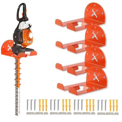 Upgraded Trimmer Rack Wall Mount (Orange-4Pack)