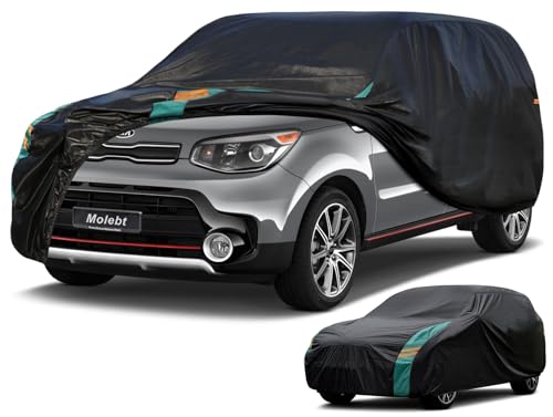 Compact SUV Car Cover Waterproof All Weather (One-green / 2 Fit SUV-Length (171" To 181"))