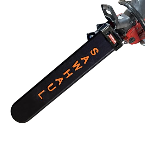 Snap Lok Universal Chainsaw Carrier Kit for Tractors and Skid Steers (Rotating - Tractors / 28 Inch Scabbard / Orange)