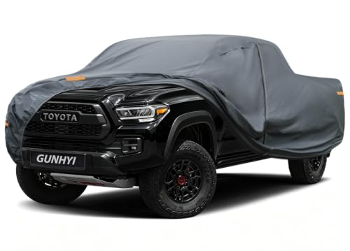 16 Layers Truck Cover Waterproof All Weather. See Truck Size Chart (4 Truck Cover / 4 Truck M+ - Max Length to 215",Max Cab to 158")