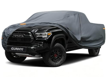 16 Layers Truck Cover Waterproof All Weather. See Truck Size Chart (4 Truck Cover / 4 Truck M+ - Max Length to 215",Max Cab to 158")