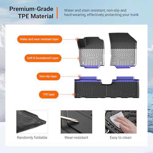 Floor Mats Cargo Mat Compatible with 2018