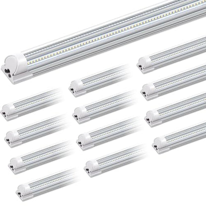 T8 LED Shop Lights 8FT (6500K / 8ft-12 Packs-100w)