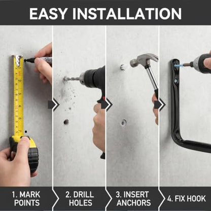 Garage Storage Hooks (4.5Inch x 3.5Inch)