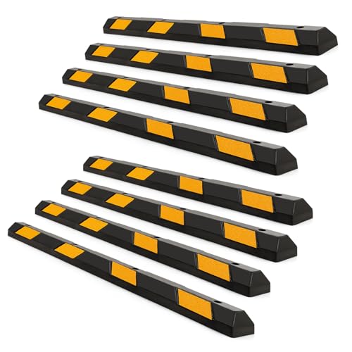 72" Rubber Parking Curb (8 Pack)