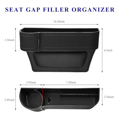 Car Seat Gap Filler Organizer (Black)