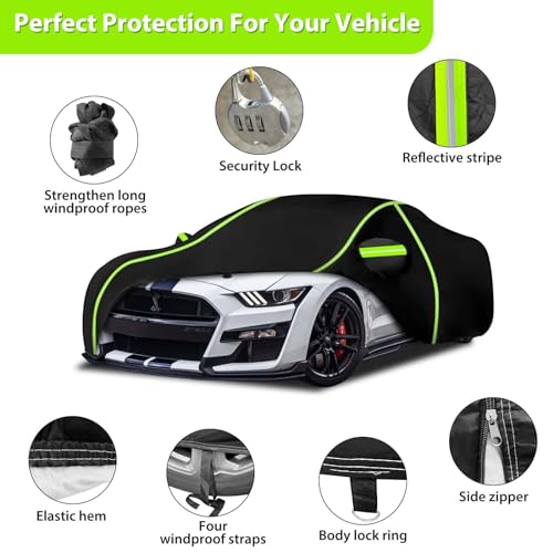 Full Car Cover for 1994‑2026 Ford Mustang GT (for Mustang Car Cover)