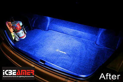 12" High Power Blue 18 SMDs 2835 LED Strip Light Universal Fit Car Trunk Cargo Area or Interior Illumination Cargo Area or Interior Illumination Decoration (Blue)