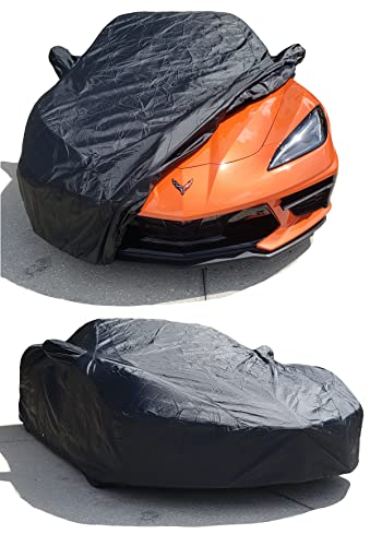 Custom FIT Car Cover fits 2020 (C8 - OUTDOOR / BLACK)