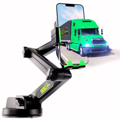 Cell Phone Mount for Truck Phone Holder for Truck Drivers (Green)