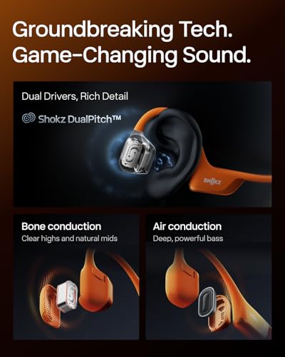 OpenRun Pro 2 Mini Bone Conduction Bluetooth Sport Headphones (Orange / Mini)