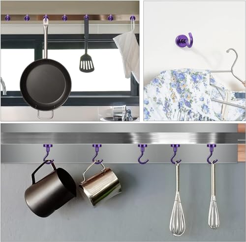 Magnetic Hooks 10pcs 30lbs Cruise Essentials 2026 Magnet Hook Purple (Purple / 0.63in)